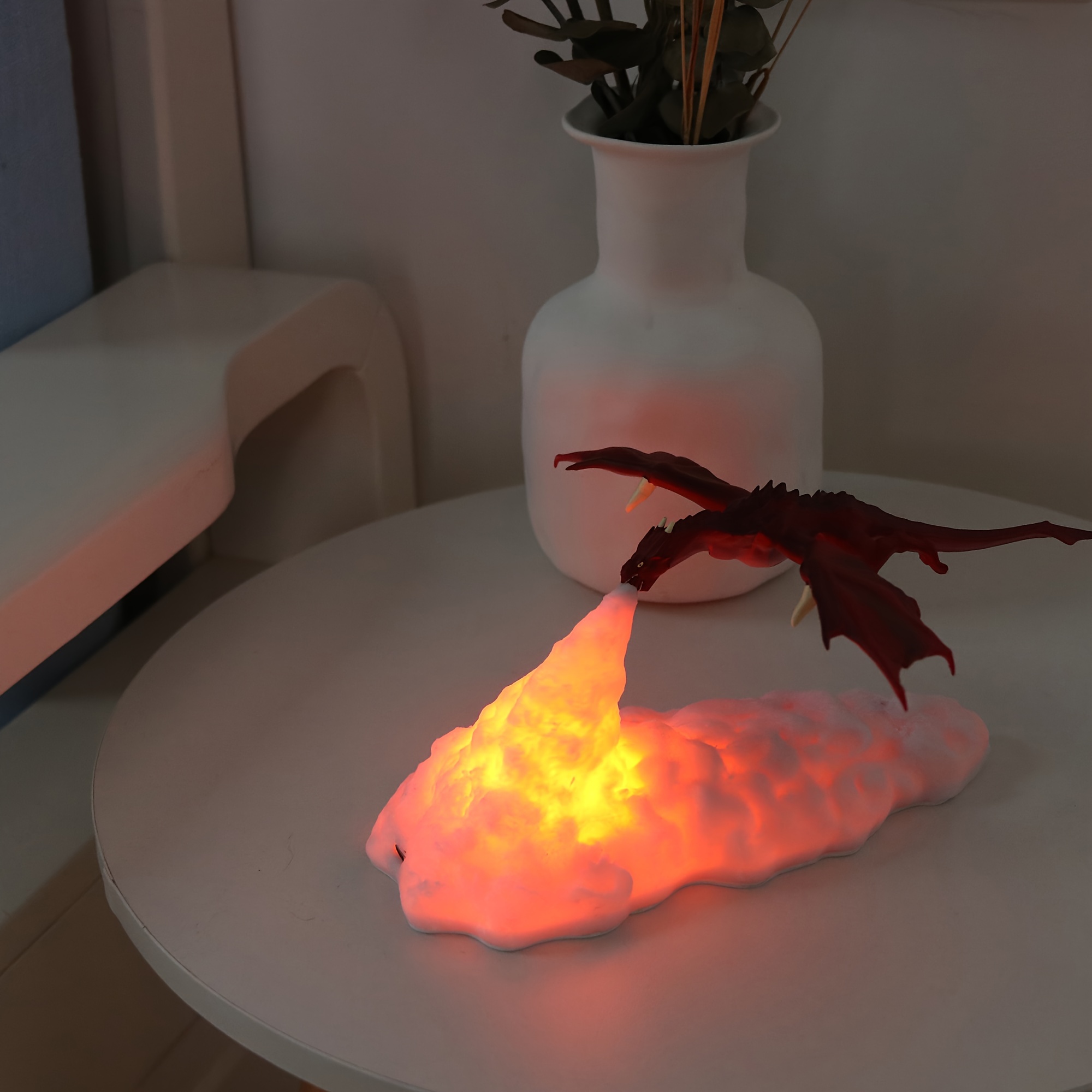 Lampe de projection de lumière de nuit pour enfants 3D volcan dragon de  glace feu dragon lumière créative veilleuse - Cdiscount Maison