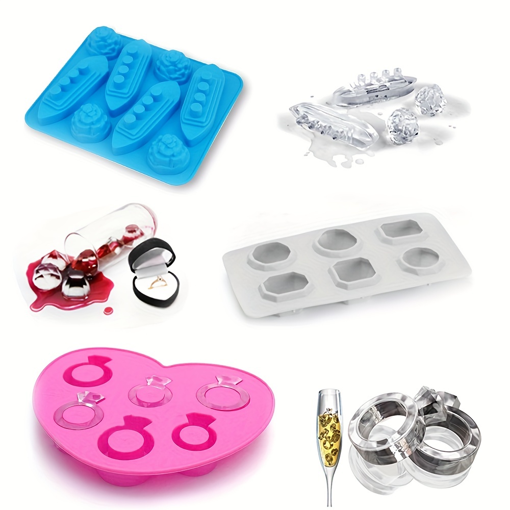 Creative Romance Fun Titanic Cocktails Silicone Mold Ice Cube Tray  Chocolate Fondant Mould diy Bar Party