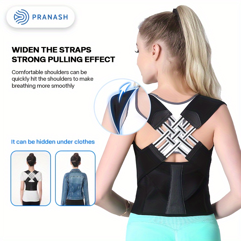 Buy Chest Support Adjustable Posture Corrector Anti-hunchback Back Shoulder  Bra Brace X Strap for Women Beige L Online at desertcartSeychelles