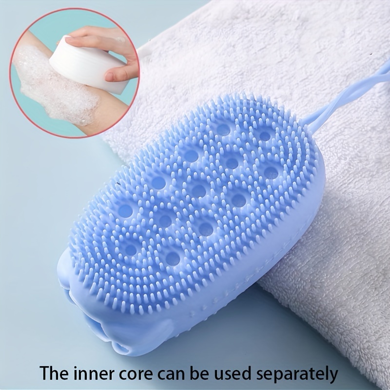 Silicone Body Scrubber Shower Exfoliator Scrub Sponge Bubble Bath