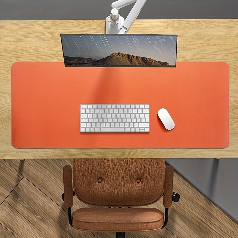 Grand tapis de bureau en cuir, antidérapant, protecteur de table et de  clavier, imperméable, pour ordinateur portable, grand tapis de souris pour