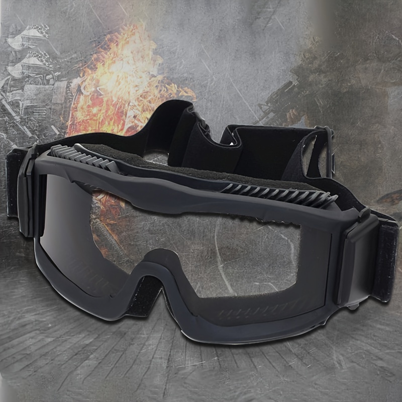 Gafas tácticas Airsoft – Gafas de seguridad militares, protección ocular  militar, gafas de caza para disparar, 3 lentes múltiples intercambiables y