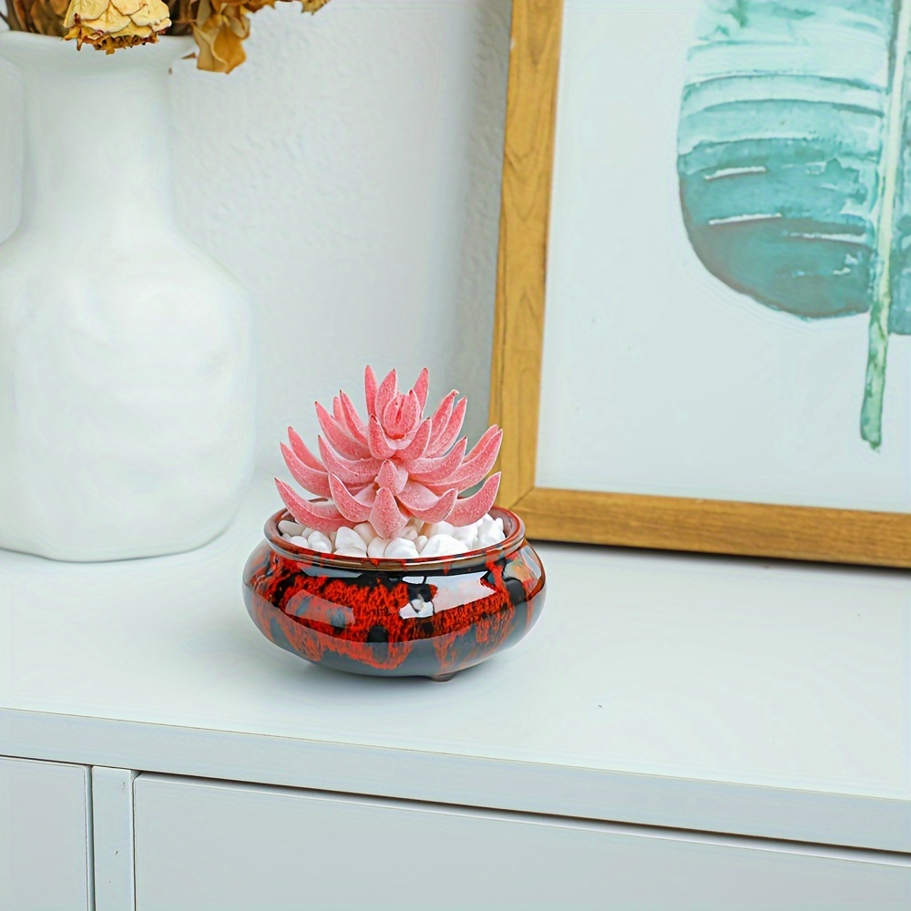 succulent pots 4 inch succulent planters ceramic succulent - Temu