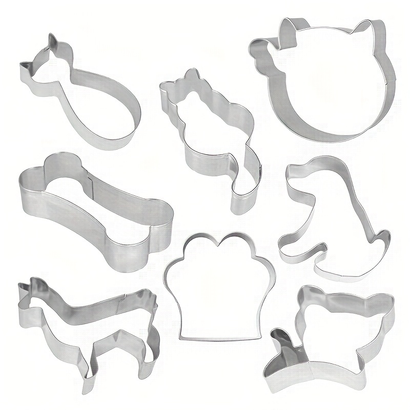 Cartoon Cat Cookie Cutters Stainless Steel Pastry - Temu