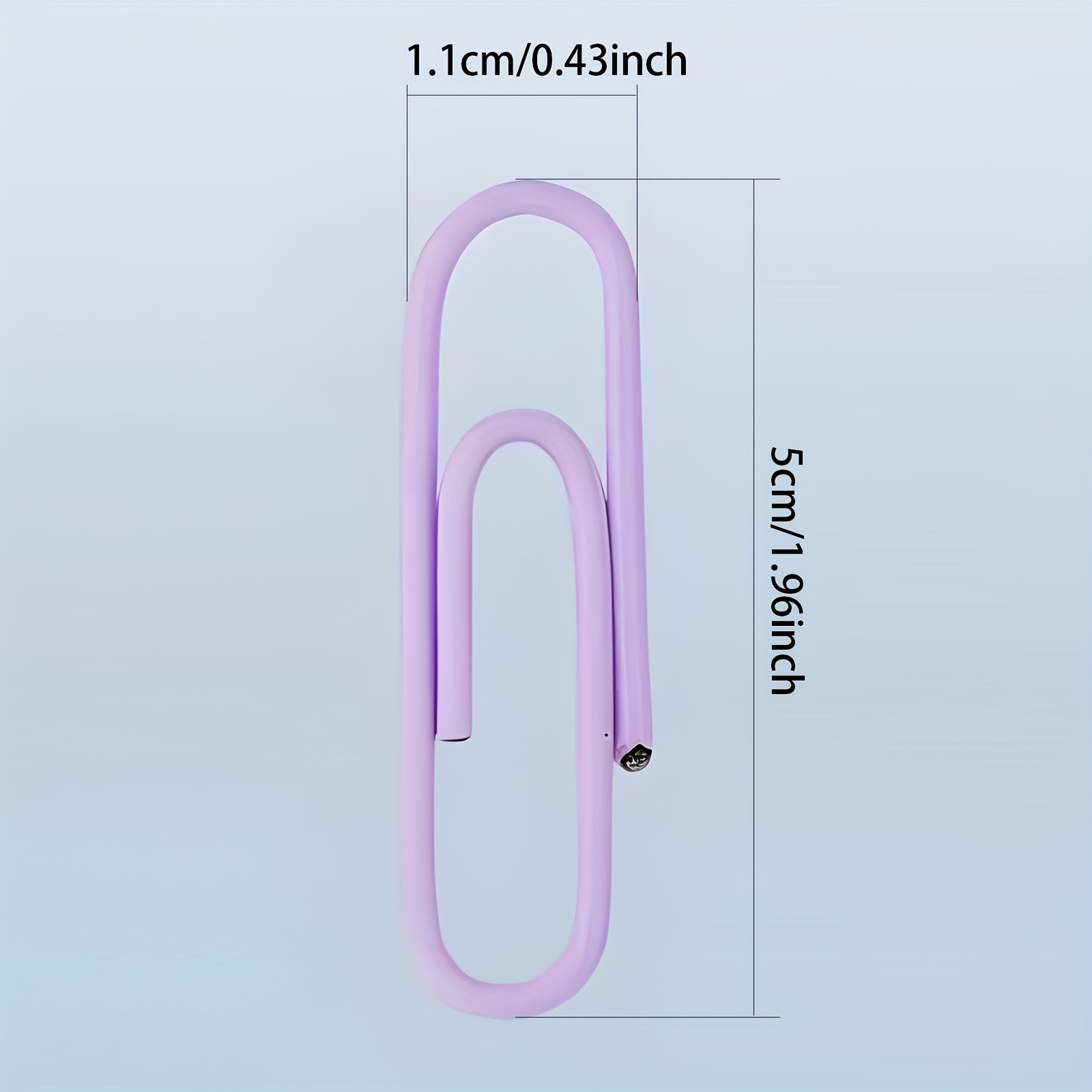 300pcs 3colors Paper Clips for Office School Personal Use