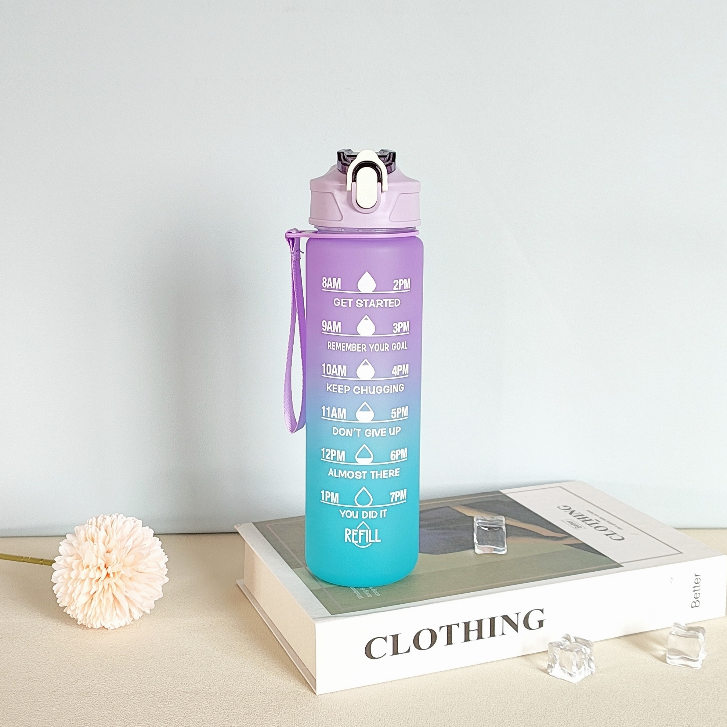 Stay Hydrated On the go: Gradient Color Water Bottles And - Temu