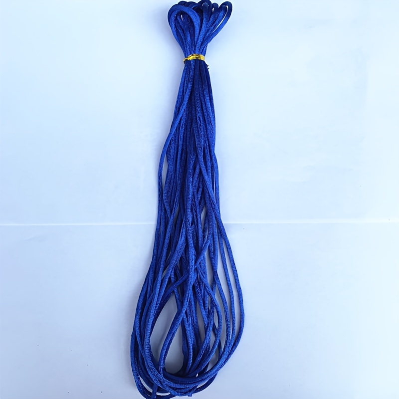 Mandala Crafts Nylon Satin Cord - 2mm Nylon Cord for Jewelry Making Beading  - 55 Yds Braided Nylon Satin String Red Nylon String for Bracelets Rattail