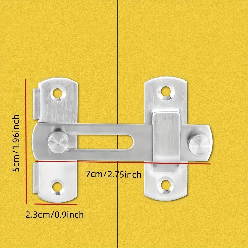 1 pza Pestillo Seguridad Puertas Acero Inoxidable 304, Pasador Puertas  Ángulo Recto 90 grados, Cerrojo Portones, Cerradura Seguridad Hogar,  Cerrojo Pestillo Leva Puertas Corredizas, Ventanas, Armarios, Graneros  Cercos Jardín - Herramientas Hogar - Temu