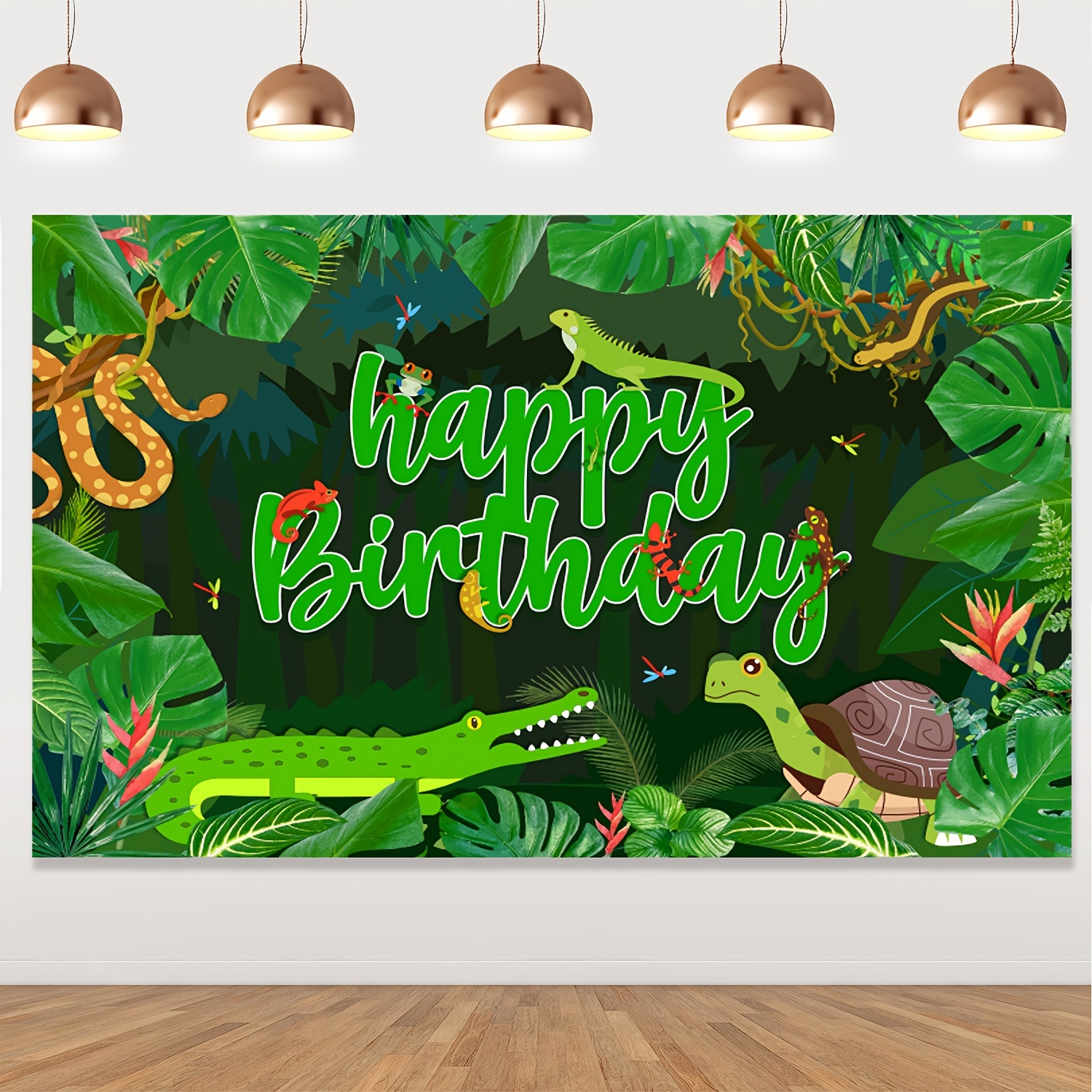 Reptile Birthday Party Decorations Set Reptile Swamp - Temu