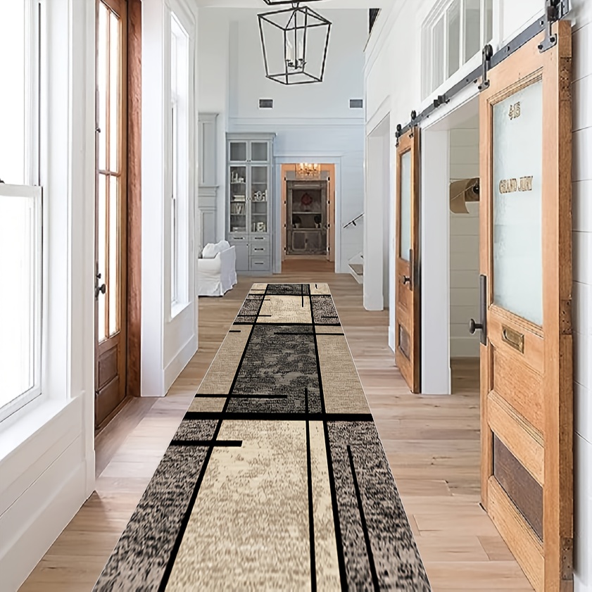 Geometric Runner Rugs Soft Laundry Room Rug Long Anti - Temu