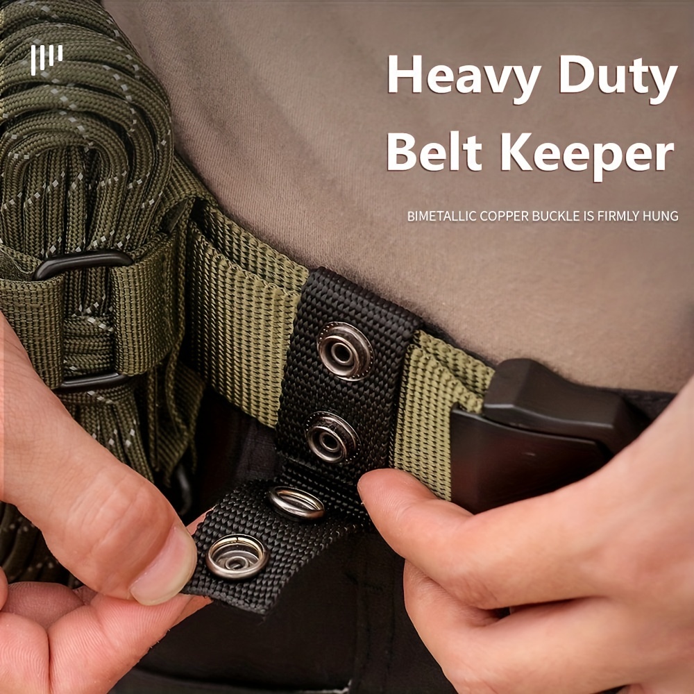 4Pcs Tactical Belt Keeper with Double Snaps Police Belt Military Equipment  Accessories Duty Belt Keeper