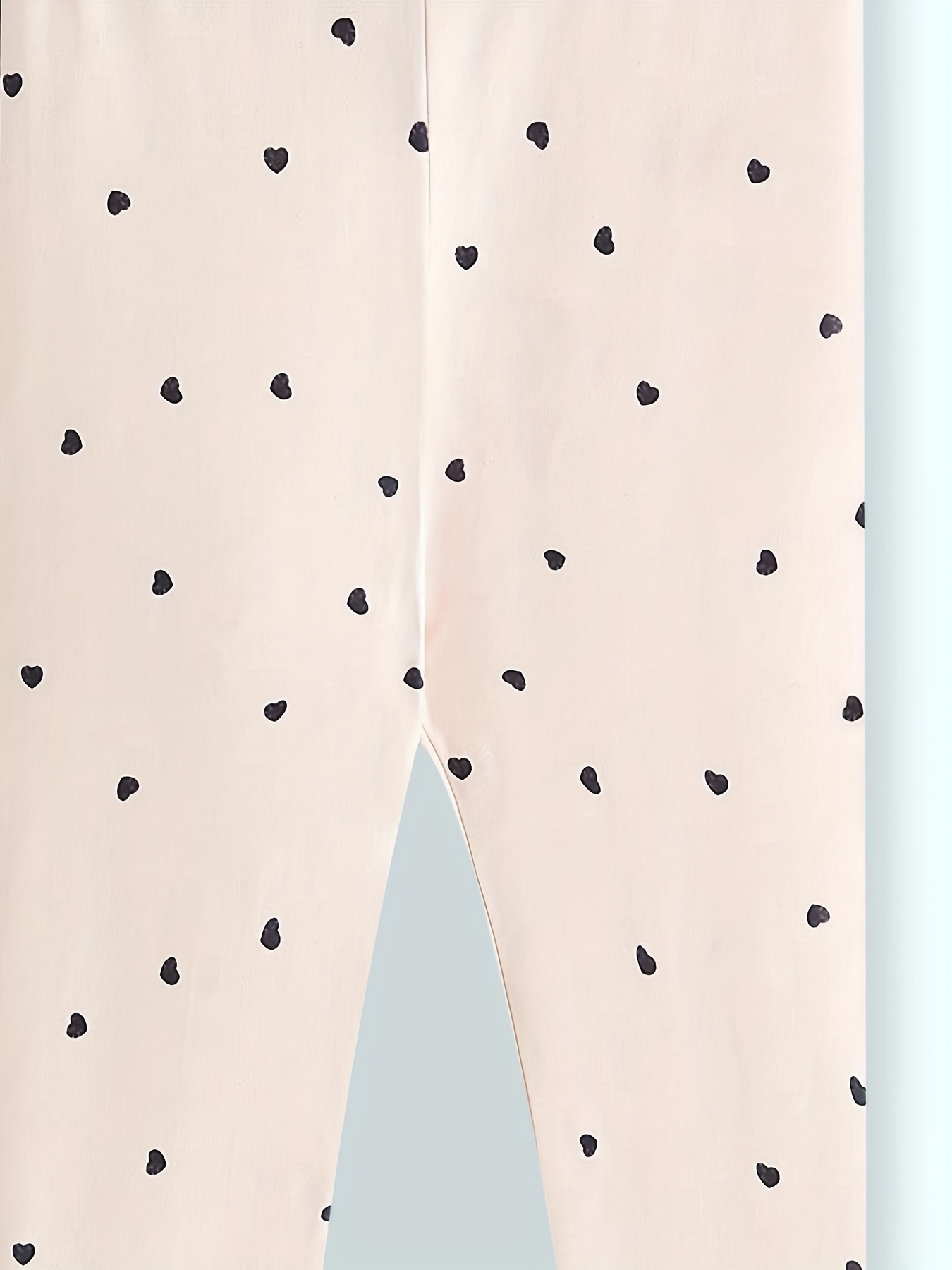Girls' Cute Heart Print Legging Pants Comfy Fit Sports - Temu