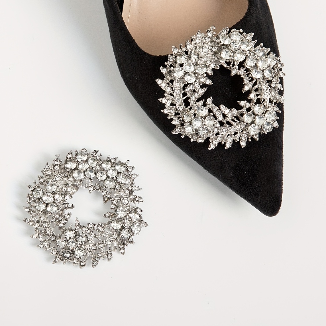 Shoe clip for dress shoes, Sparkle shoe clip