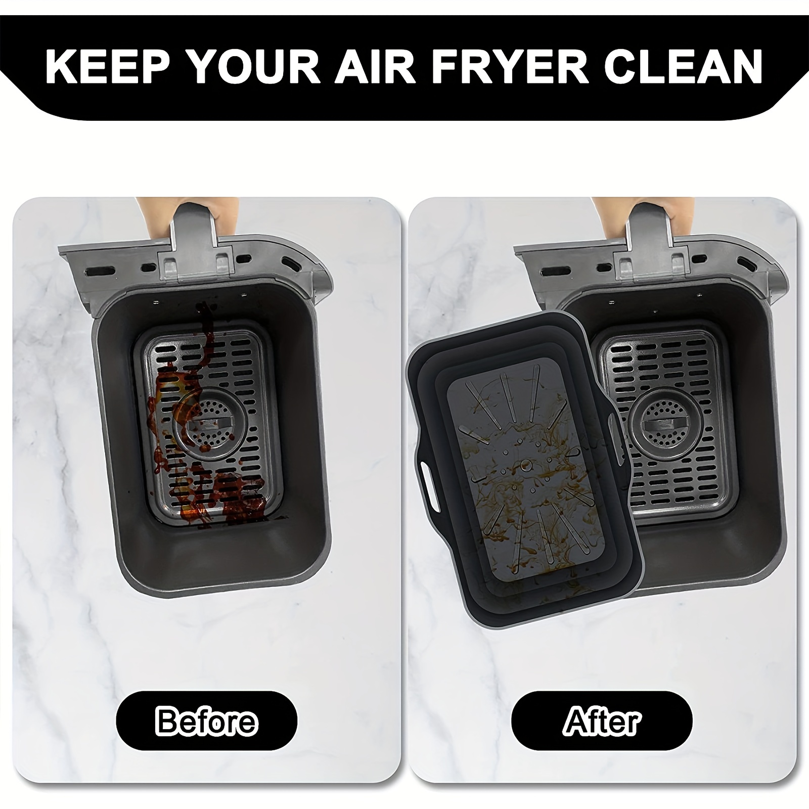 6 PCS Air Fryer Accessories Set For Ninja Foodi AF300UK AF400UK