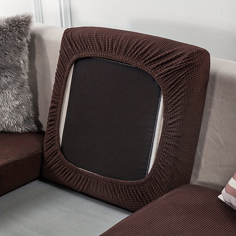 H.VERSAILTEX - Funda elástica para sofá de 2 cojines y 2 fundas para sofá  de 2 plazas, 1 pieza con parte inferior elástica, tela jacquard con textura