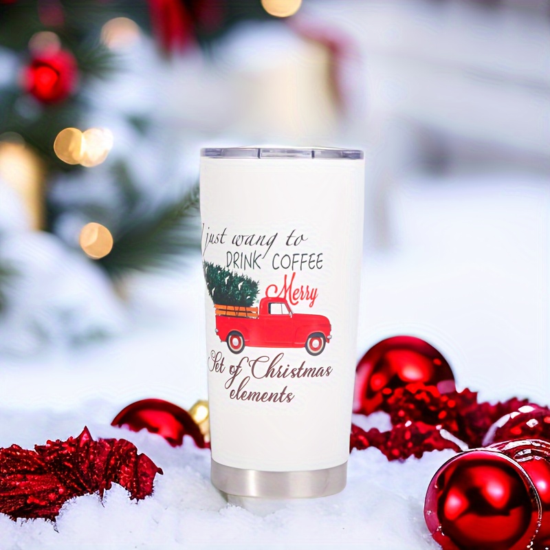 Christmas Tumbler Stainless Steel And Double Wall Insulated - Temu