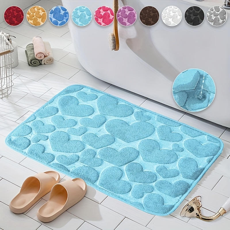 SAMODRA Bath Mat, Extra-Soft Machine Wash Bathroom Mat, Water