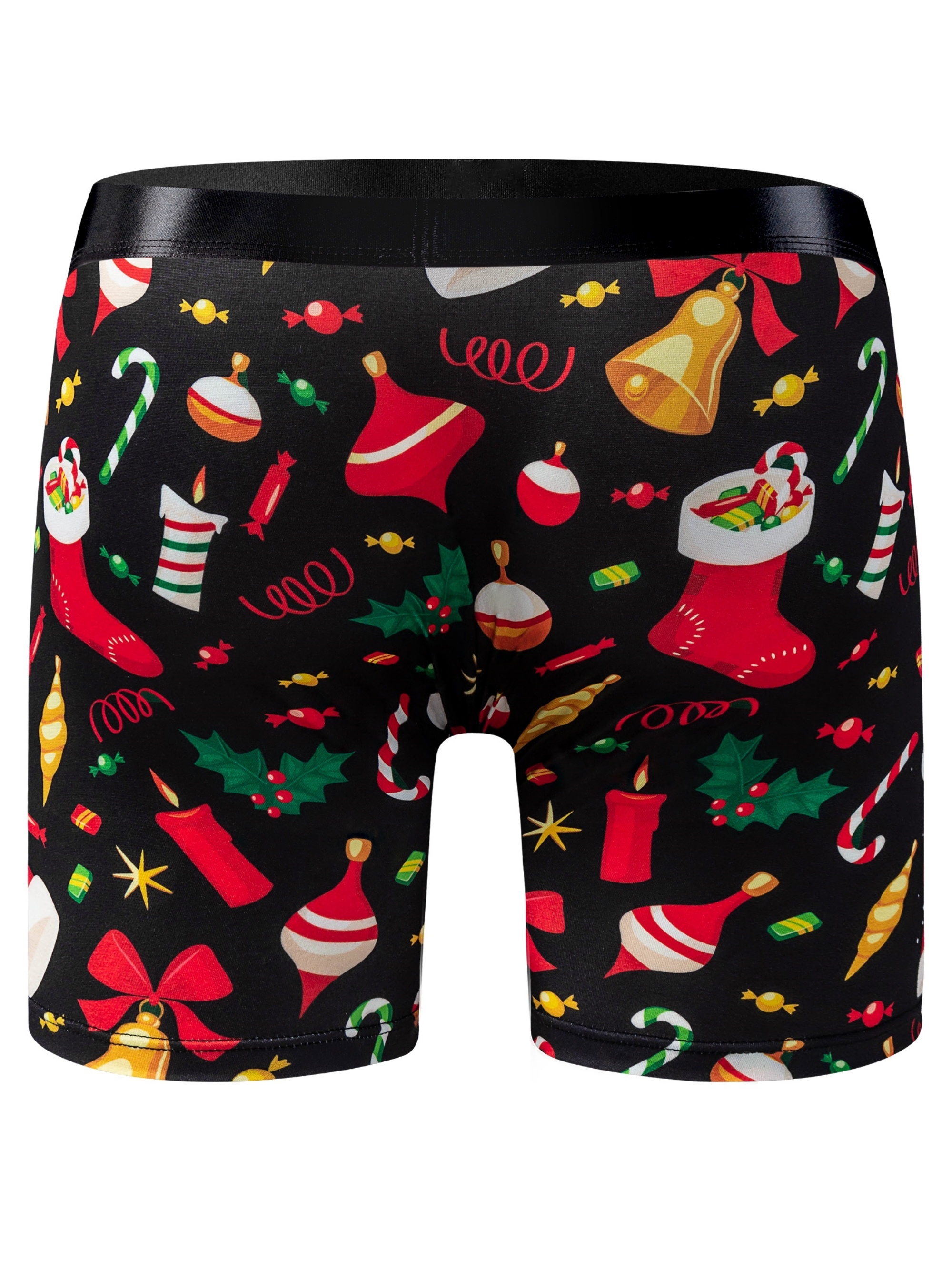 1pc Christmas Kitten Print Cartoon Comfortable And Breathable Elastic Boxer  Briefs Shorts, Ultra-thin Running Sports Fitness Briefs, Men's Underwear