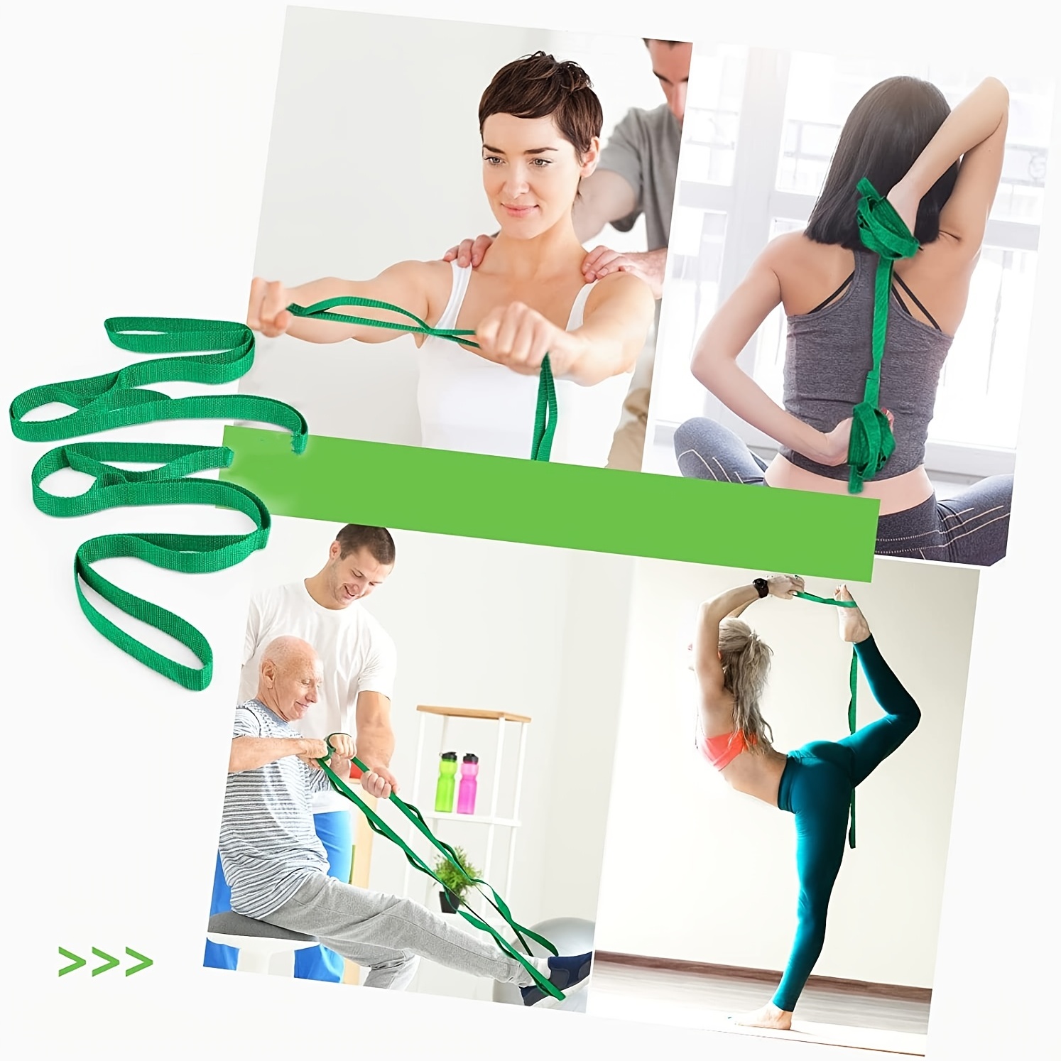 Stretch Strap, Non-elastic Stretch Strap for Stretching,Pilates