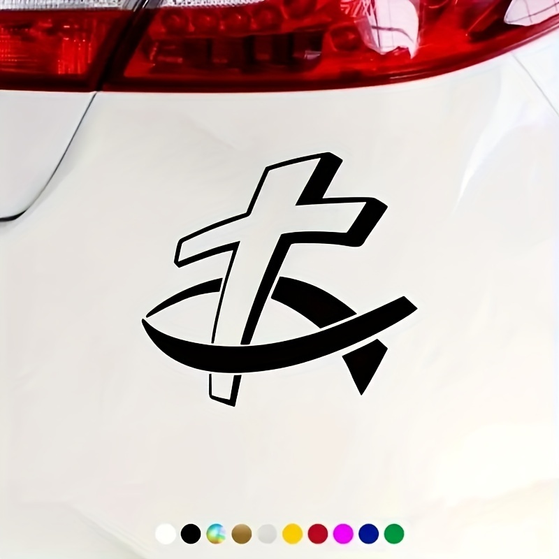 Crosses Heartbeat Christian Window Christian Stickers For Your Car