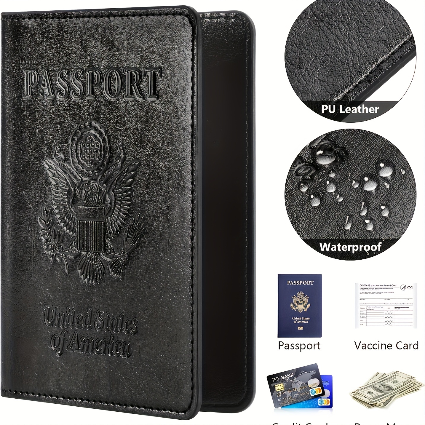 1pc Pu Leather Passport Holder Travel Accessories Passport Wallet Slim Passport  Cover Protector - Bags & Luggage - Temu Germany