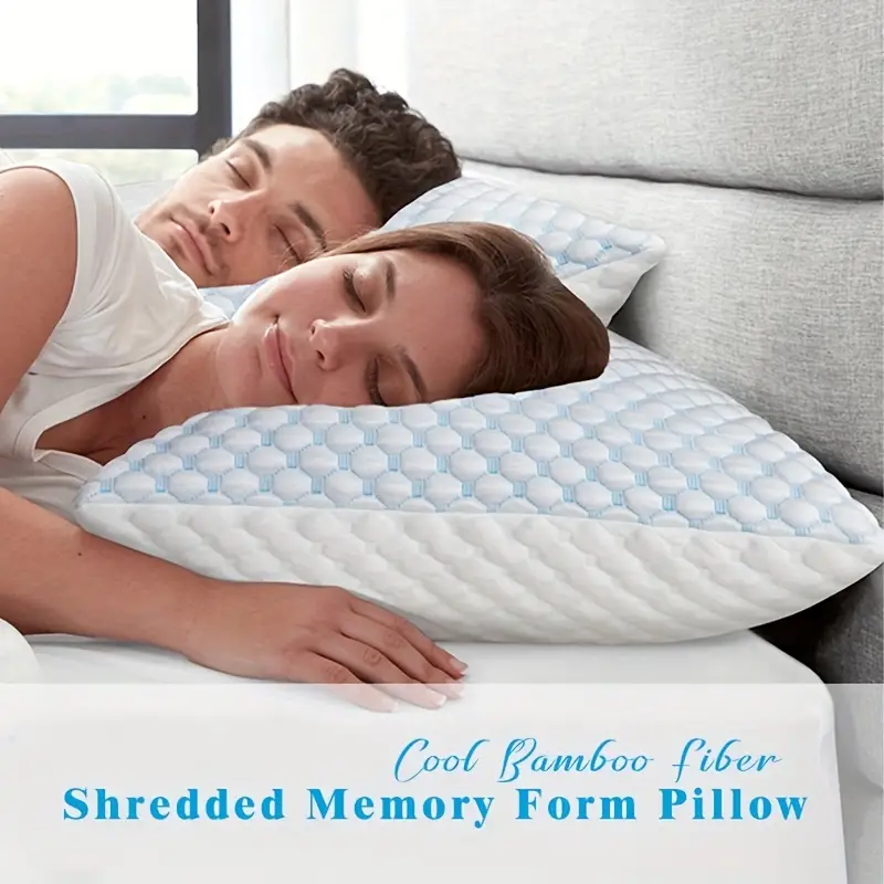 1pc Memory Foam Bed Pillow Cuscino Letto Regolabile Dormire - Temu