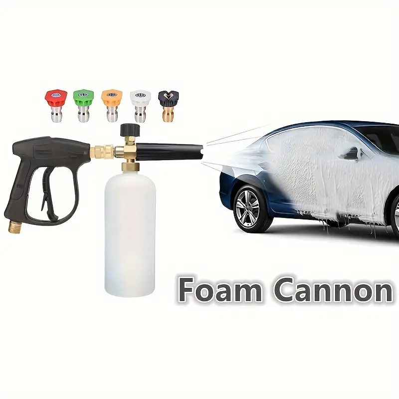 Pressure Washer Gun Snow Foam Lance Cannon Foam Blaster With - Temu
