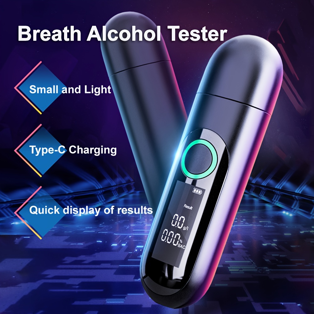 Digital Alcohol Tester Non contact Breathalyzer Type c - Temu United Kingdom
