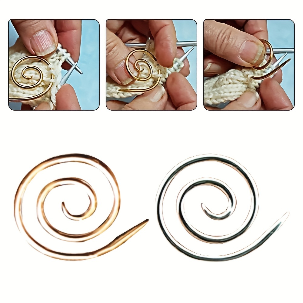 Spiral Cable Knitting Needle Spiral Cable Needle Stainless Steel Practical  Knitting Needle Cable Needles Handmade Knitting Tool - AliExpress