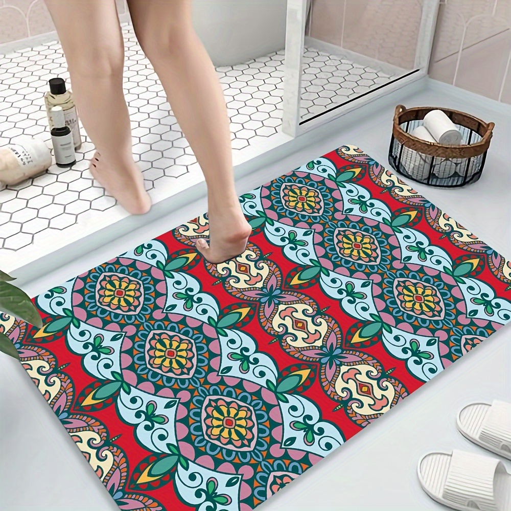 3pcs Bathroom Rugs Set Small Bathmats Bath Carpet Long Indoor Entry Mat  Washable House Goods Home Finds Accessories Apartment Decor Essential Must  Have,Christmas Series