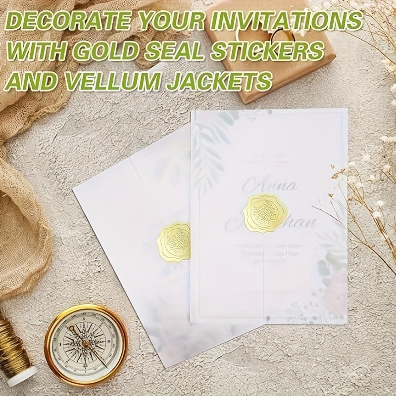 Pre Folded Vellum Jackets Set Include 100 Vellum Jackets For - Temu