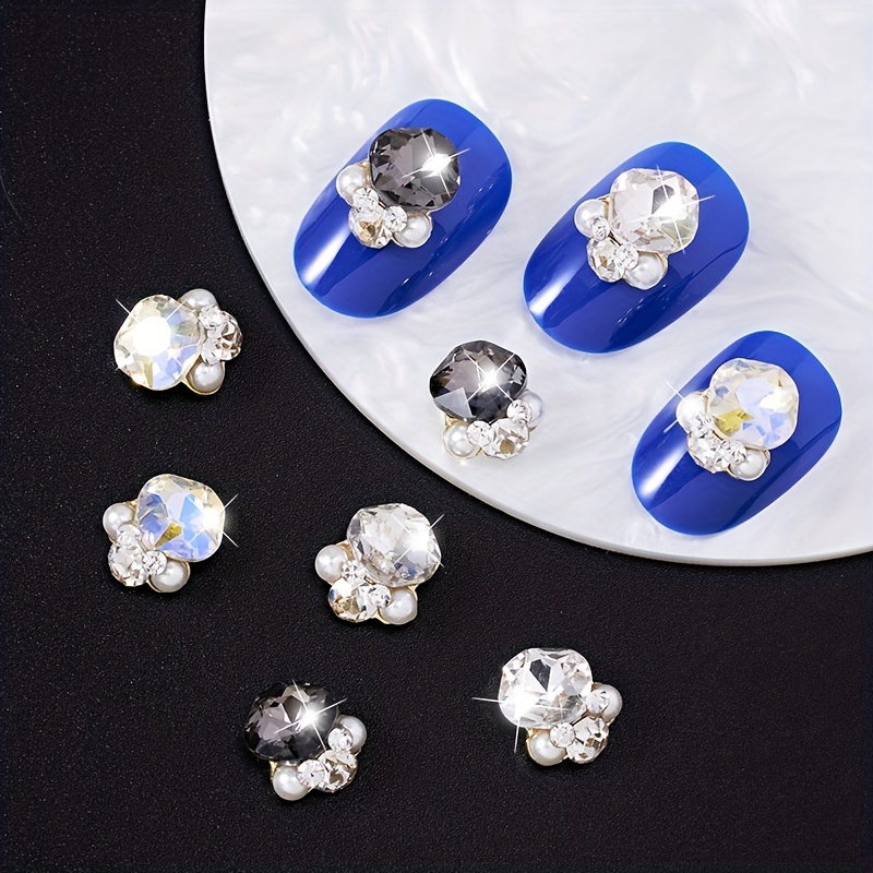 3d Luxury Nail Art Rhinestones Nail Diamonds Glass Crystal - Temu