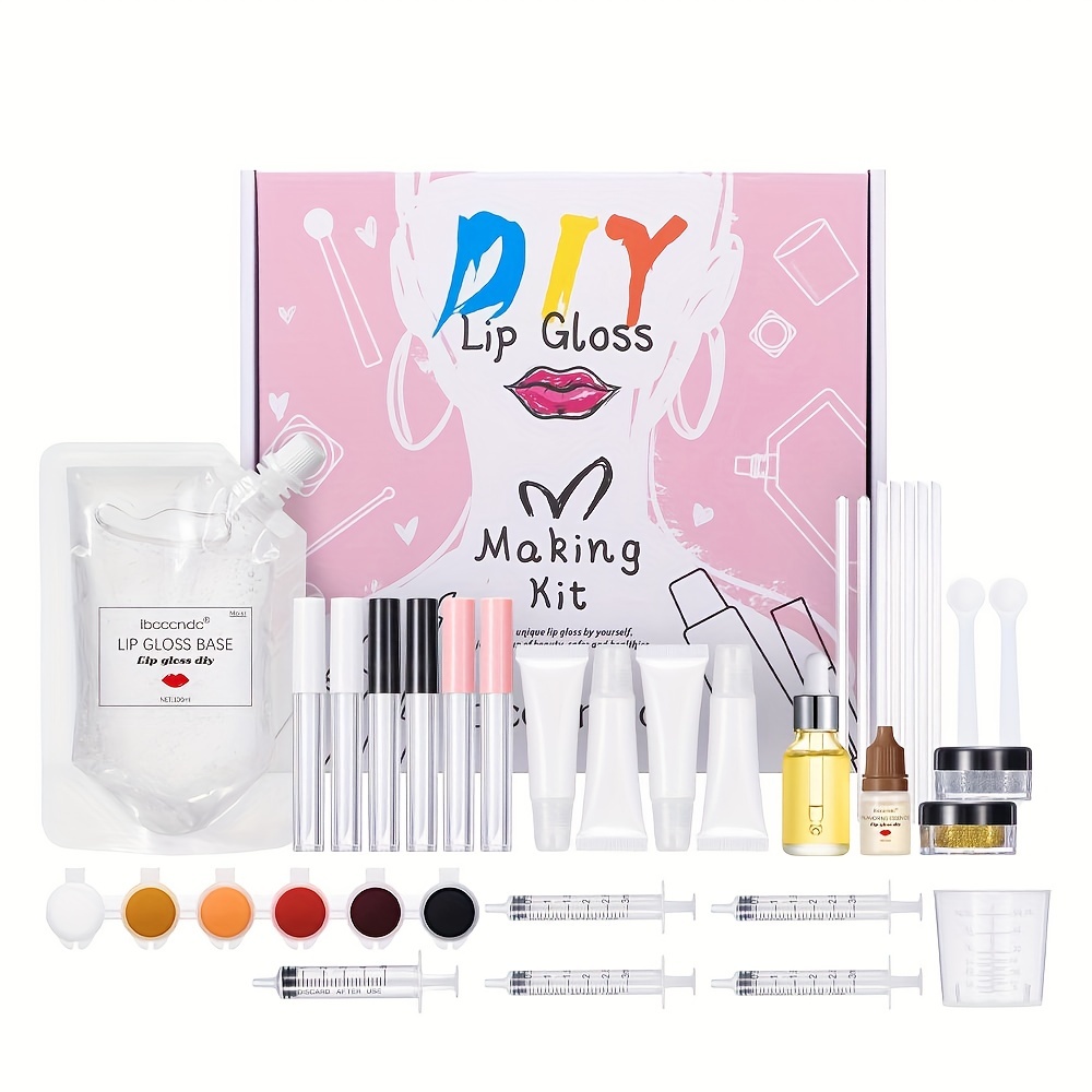 Diy Lip Gloss Making Kit, Diy Lip Gloss Set Make A Unique Lip Gloss  Creative Gift Box For Girls Women - Temu Latvia