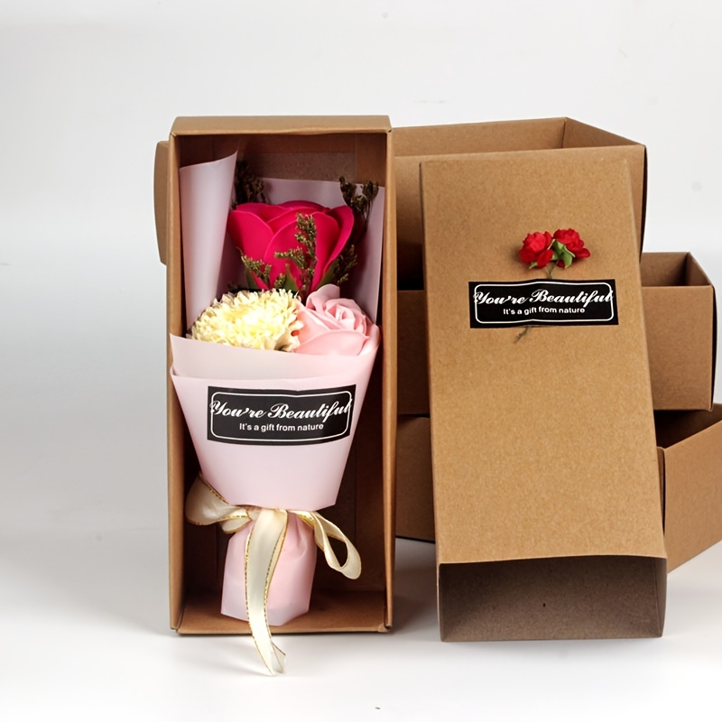 Carnation Rose Soap Bouquet Perfect Valentine's Day Mother's - Temu