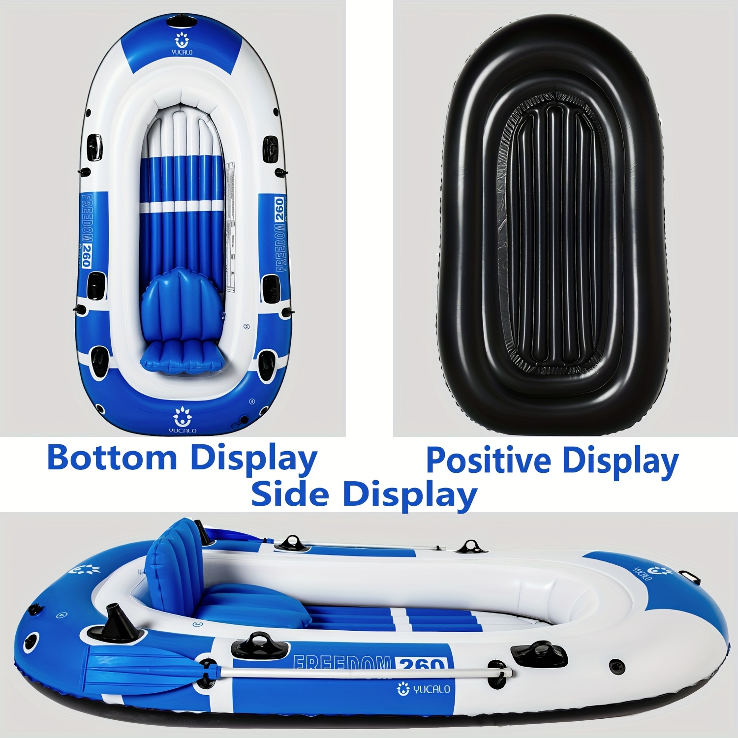 Pvc Inflatable Boat Set Boat For Adults 1 2 Or 2 3 Persons - Temu Germany