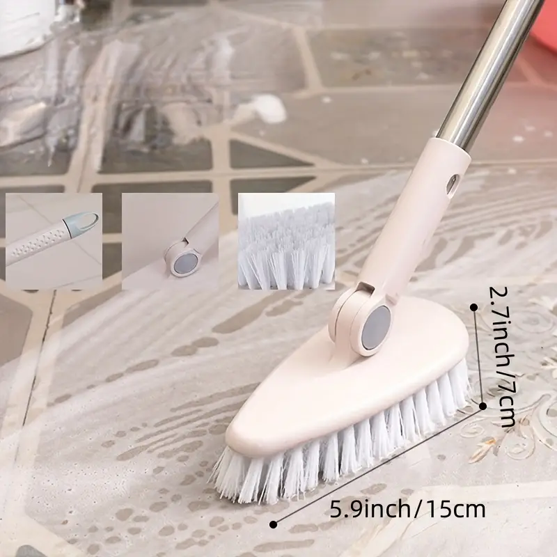 1pc Plastic Cleaning Brush, Multifunctional Long Handle Cleaning Brush For  Household