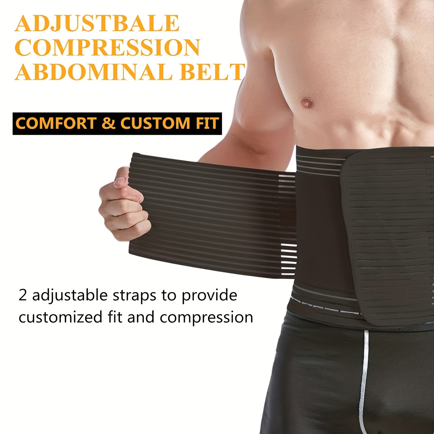 Hernia Belts for Men Abdominal Support Surgical Belly Binder