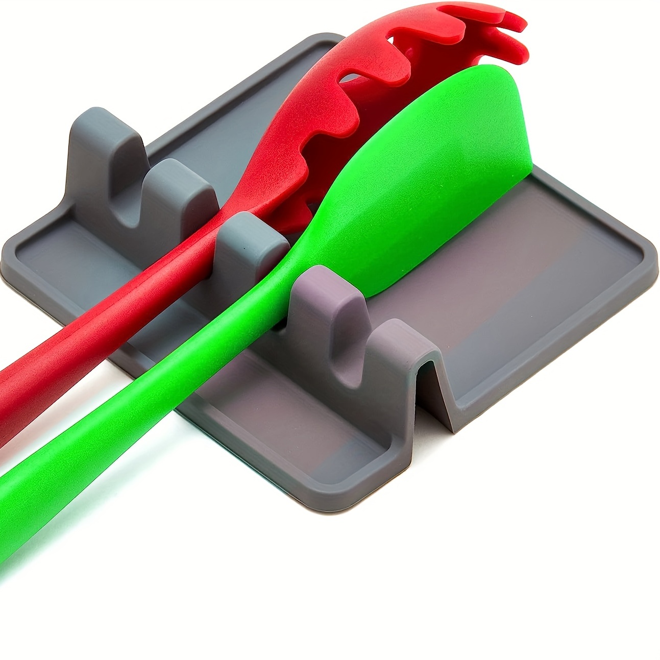  OTOTO Red the Crab - Soporte de silicona para utensilios de  cocina, soporte de cuchara de silicona para estufa - Soporte para utensilios  de cocina y parrilla resistente al calor 
