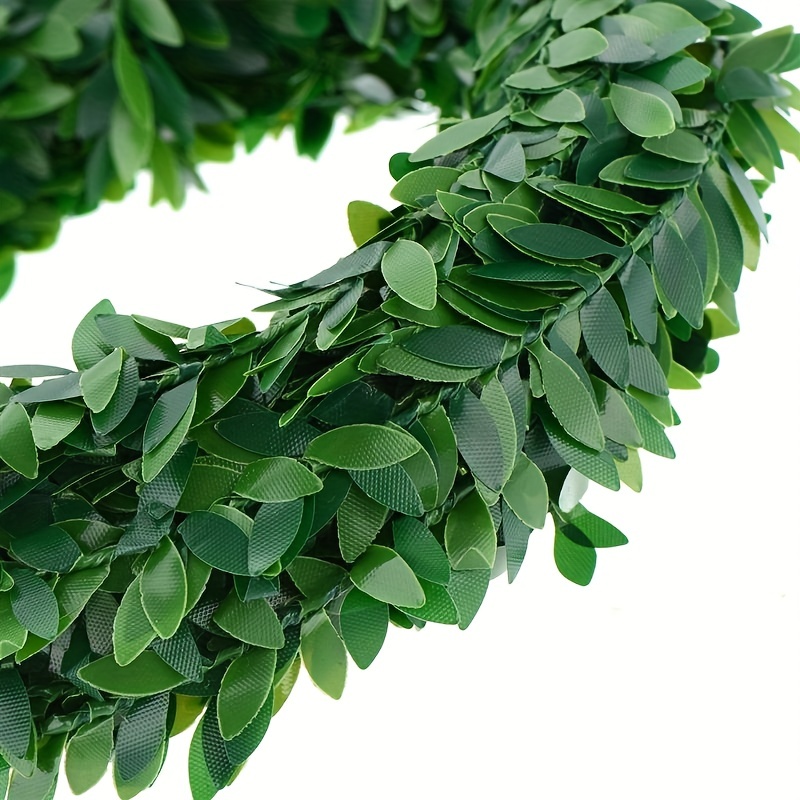 1pc 300in Green Vines Garland Artificial Ivy Garland Vine Foliage Green  Leaves Fake Vine Leaf Hanging Plants For Wedding Party DIY Green Leaves  Headba