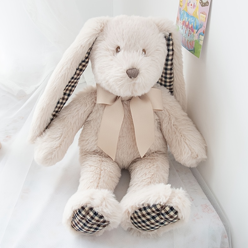 Lapin mignon en peluche bébé sommeil confort jouet enfants cadeau