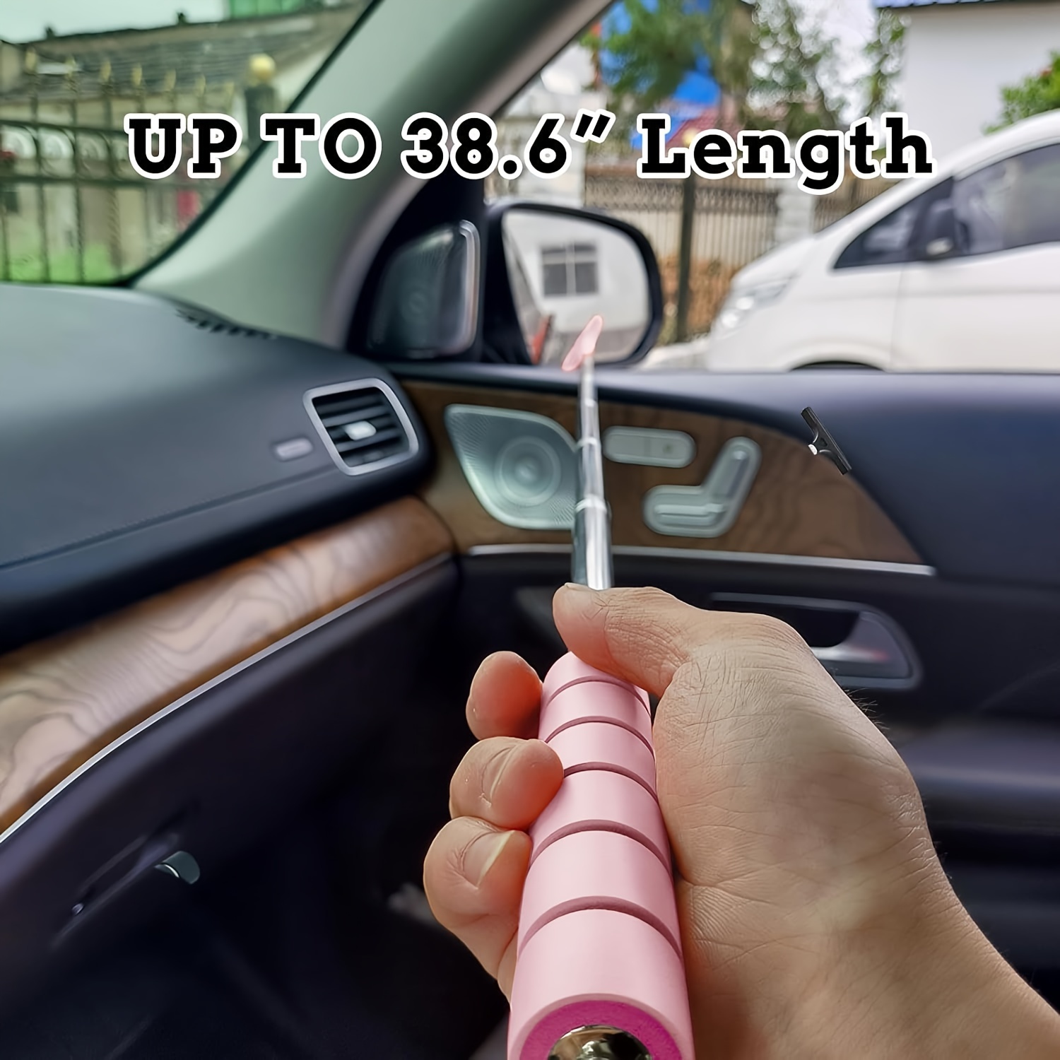 1pc, Stretchable Car Rearview Mirror Wiper, Car Side Mirror Squeegee, Mini Squeegee  For Car Windows, Retractable Small Car Rearview Mirror Wiper For All  Vehicles, Universal Automotive Accessories, Cleaning Supplies, Cleaning  Tool