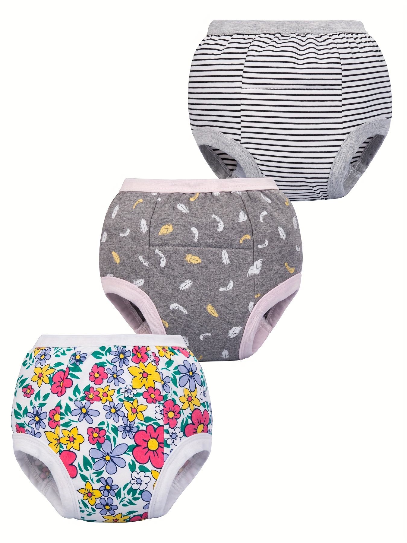 MooMoo Baby Training Underwear 4 Packs Absorbent Toddler Potty