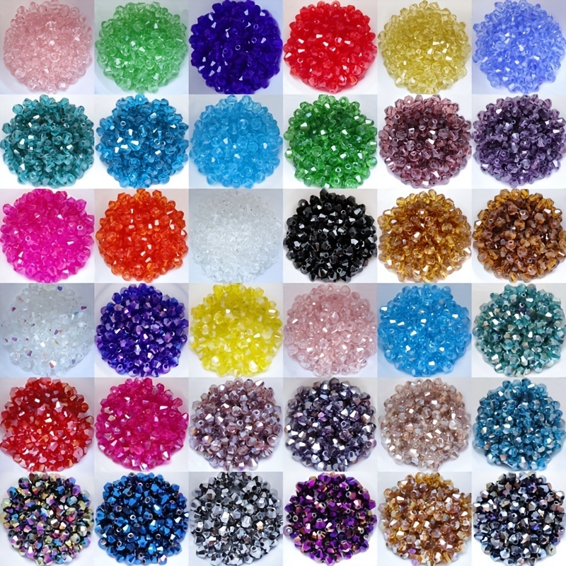 15 Colors Glass Seed Bead Kit, Size 6/0, 4mm, About 4,500pcs/box