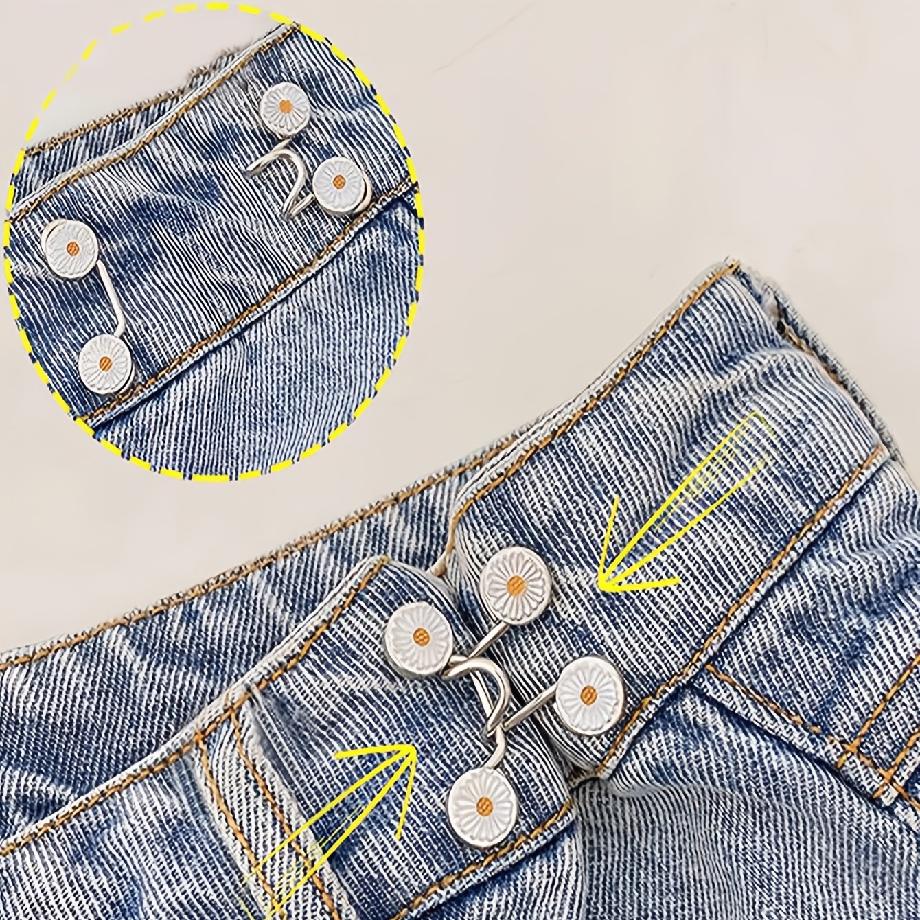 Tighten Waist Brooch Jean Buttons Adjustable Waist Clip Pins - Temu