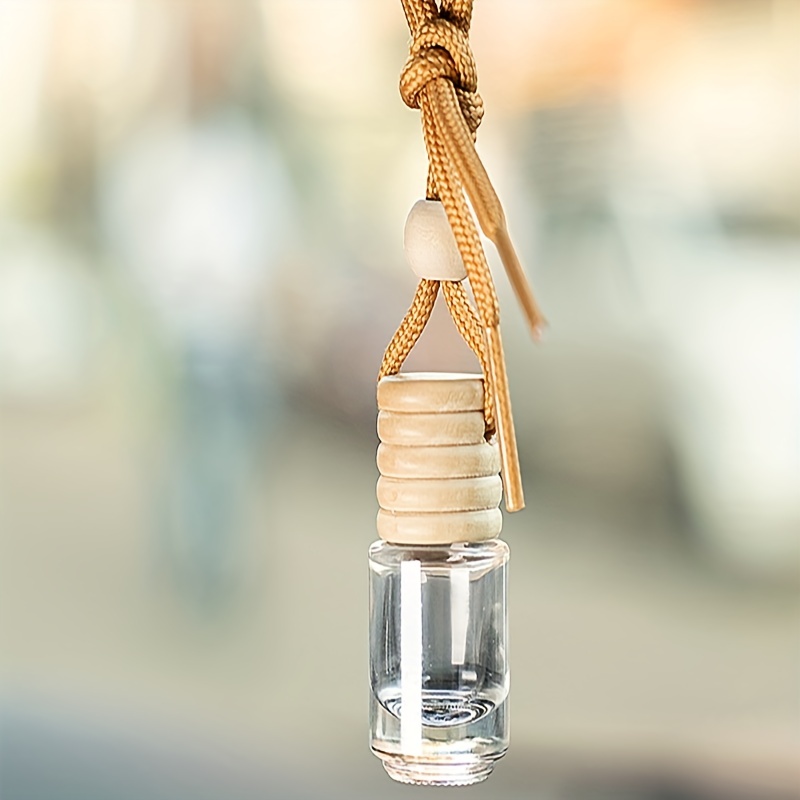 5 Ml Auto-Aromatherapie-Flaschenanhänger Aus Glas – Leerer, Klarer, Runder  Diffusor Für Ätherische Öle – Nachfüllbare Hängende Diffusorflasche