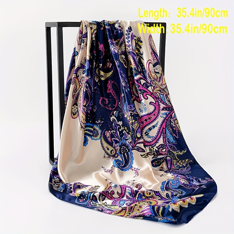 Bandana Nera Stampa Paisley Semplice Classico Foulard - Temu