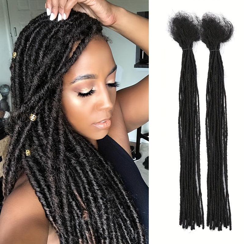 Loc Crochet Extensions 10 Strands Synthetic Dreadlocks - Temu