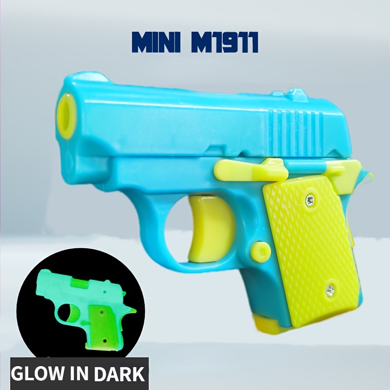 Glow In Dark Fidget Pistol Mini 1911 Gun Decompression Toys - Temu