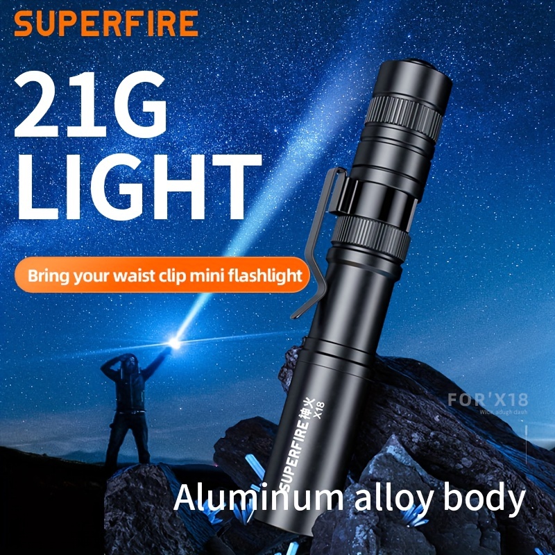 Superfire Flashlight, Flashlights Battery, Powerful Flashlight