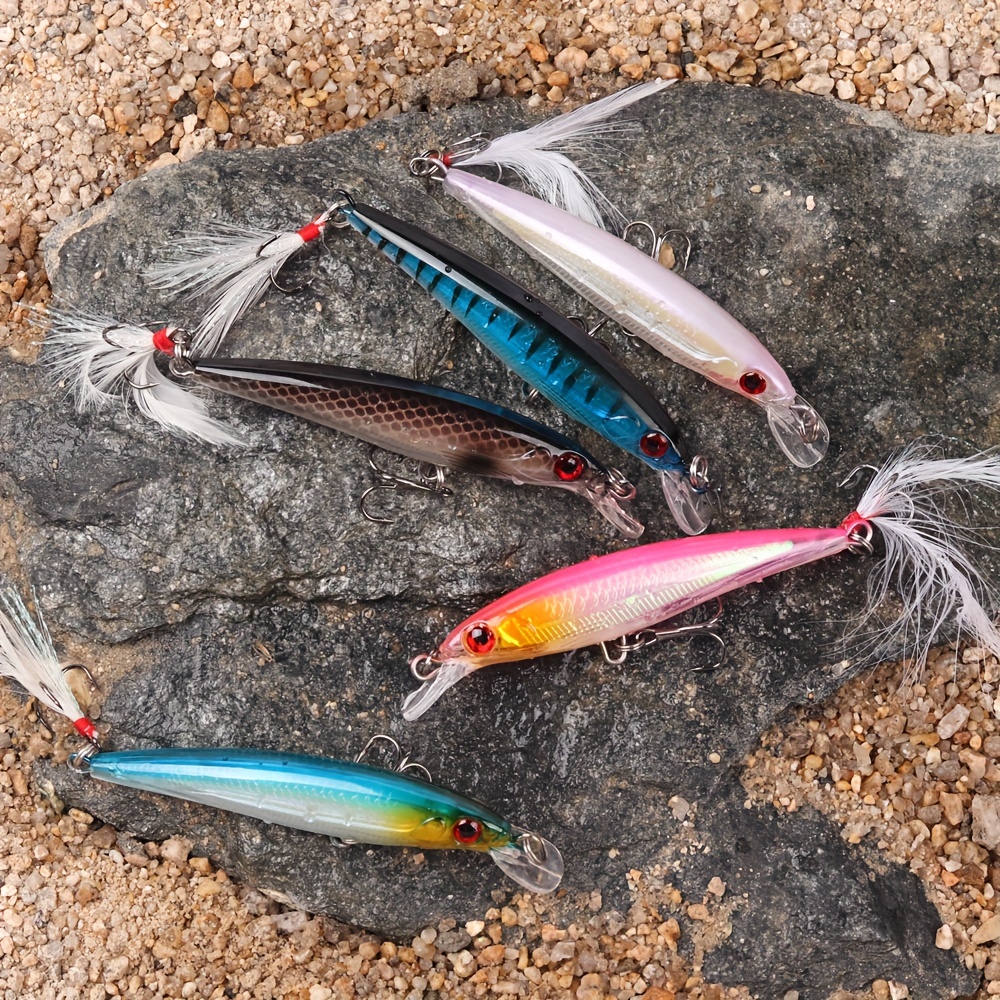  OriGlam 10 Pack Fishing Lures Hard Baits, 3D Eyes Minnow  Fishing Lures Crankbait, Swimbait Fishing Tackle Lure Kit for  Freshwater/Saltwater/Topwater, Bass, Trout, Walleye, Redfish : Sports &  Outdoors